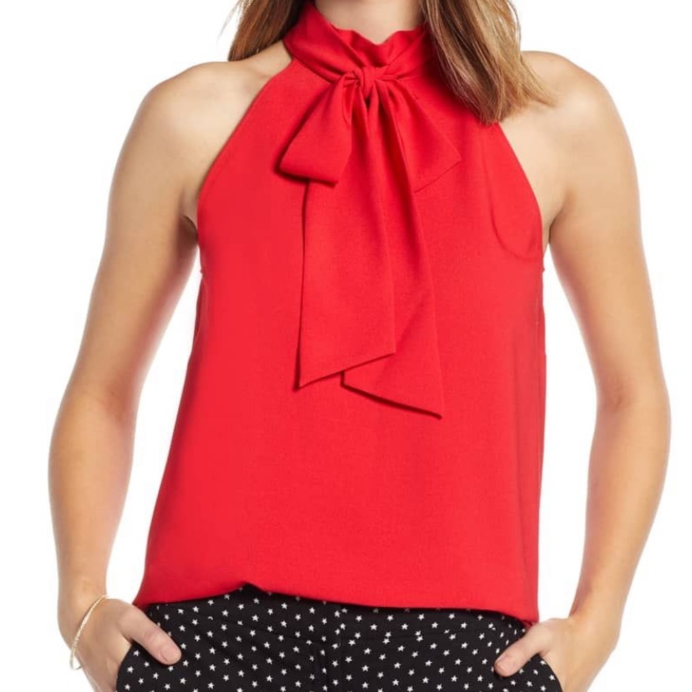 1901 Tie Neck Blouse